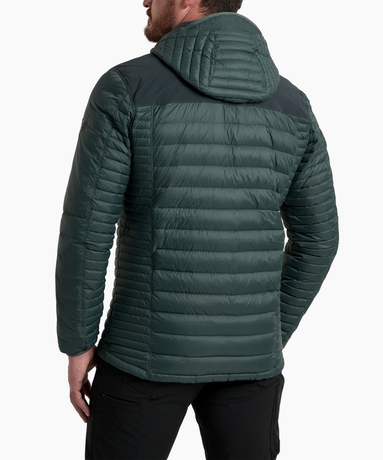 KUHL M's Spyfire Hoody Winter Moss / Onyx Back