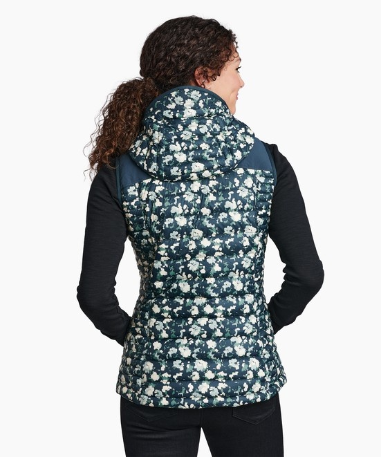 KUHL W's Spyfire Hooded Vest Forest Floral Back