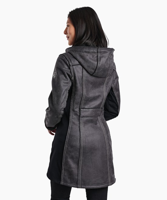 KUHL W's Dani Sherpa Trench Raven Back