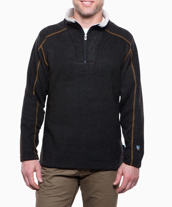 KUHL Europa 1/4 Zip Charcoal Front