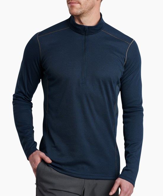 KUHL M's Akkomplice Zip Neck Midnight Front