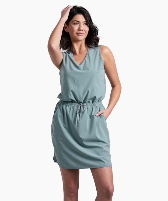 KUHL Vantage Dress Eucalyptus Front