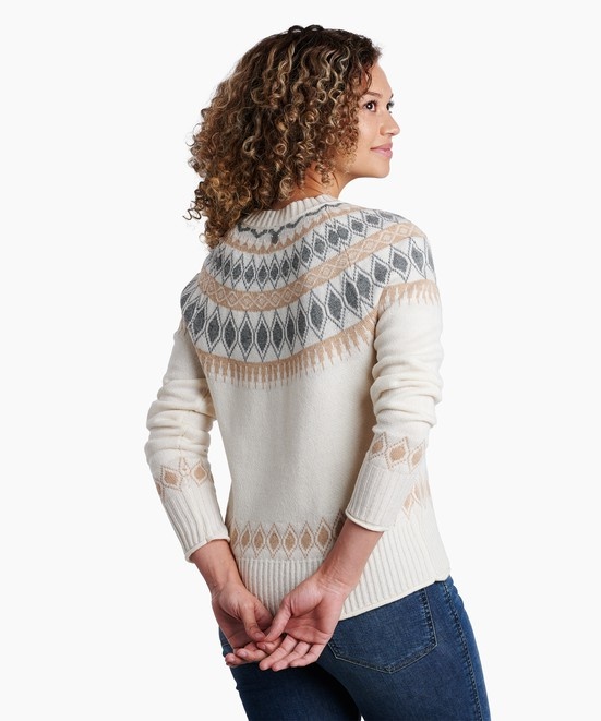 KUHL Wunderland Sweater Ivory Back