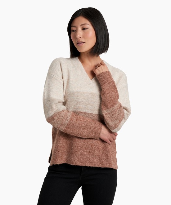 KUHL Ombre Sweater Rust Front