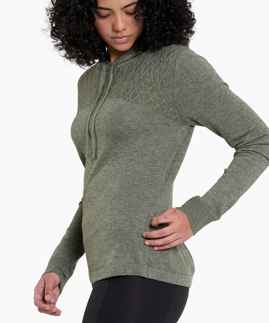 KUHL Kortina Hooded Sweater Soft Pine Side