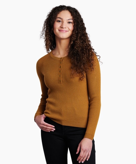 KUHL Gemma Sweater Tuscan Sun Front