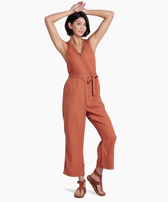 KUHL Fresco Jumpsuit Clay Front