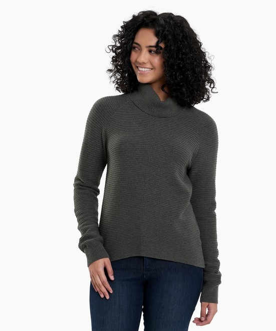 KUHL Solace Sweater Soft Pine Front