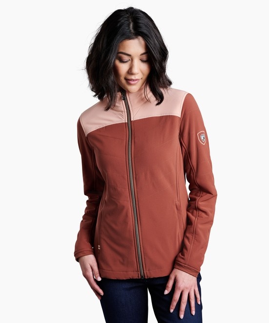 KUHL W's Aero Fleece Jacket Cinnamon/Rose Quartz