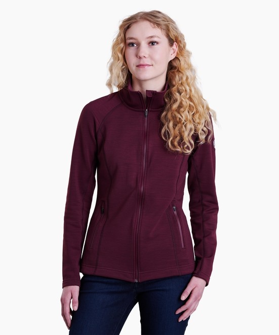 KUHL W's Dynawool Jacket Zinfandel Front