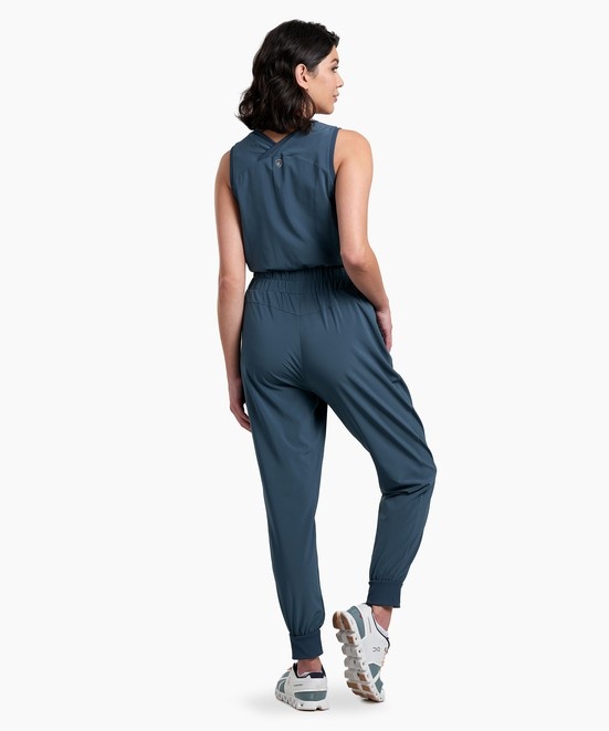 KUHL W's Vantage Jumpsuit Metal Blue Back