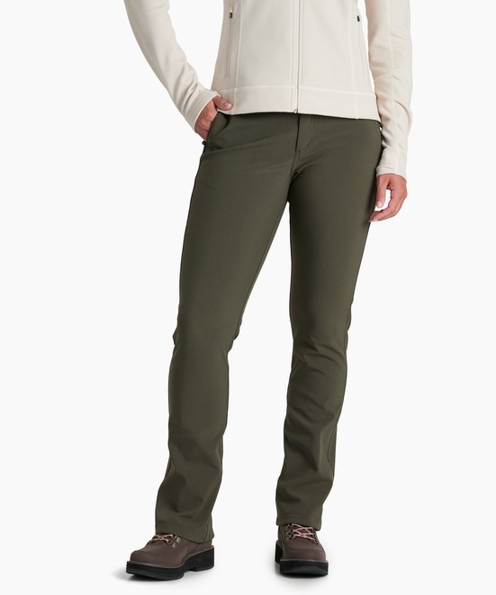 KUHL W's Frost Softshell Pant Black Olive Front