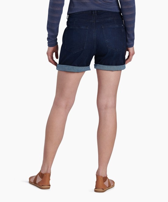 KUHL Kontour Flex Denim Short 6 Midnight Back