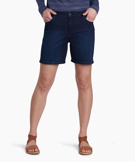 KUHL Kontour Flex Denim Short 6 Midnight Front