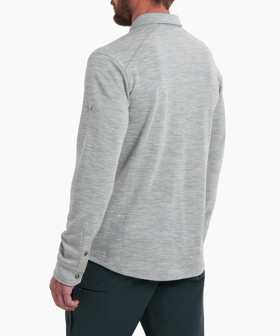 KUHL Aero Knit Merino Button Down Ash Back