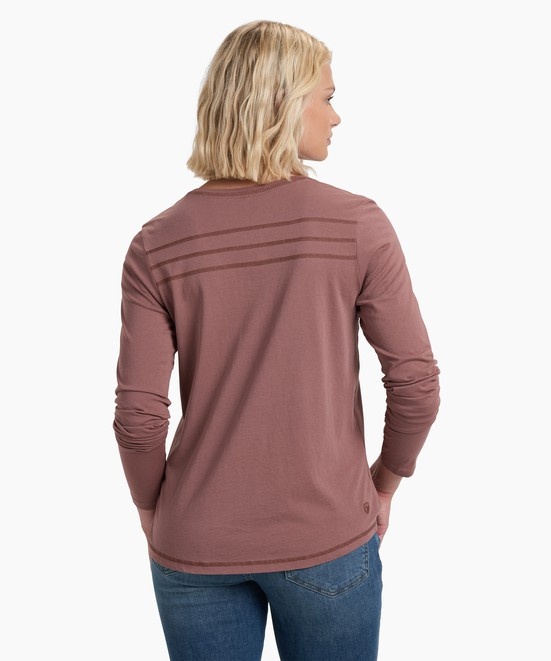 KUHL Arabella V-neck LS Alpenrose Back