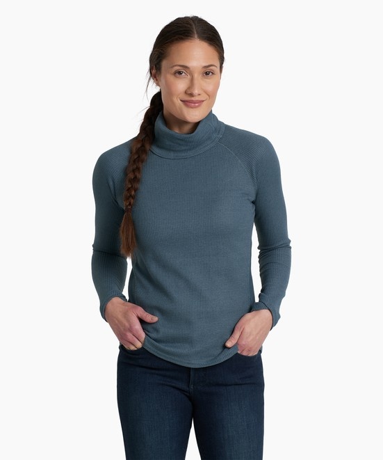 KUHL Petra Turtleneck Mineral Blue  Front