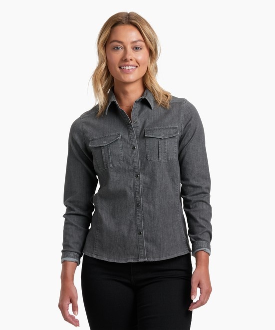 KUHL Josie Denim Shirt Alloy Front