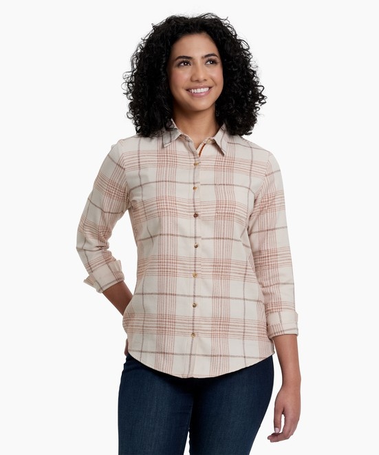 KUHL Kamila Flannel Mocha Front