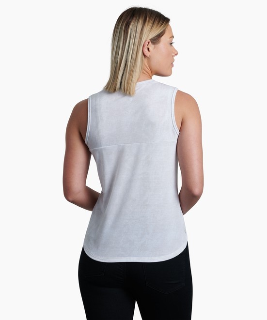 KUHL Konstance Tank White Print Back