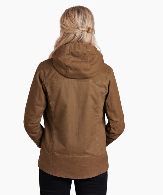 KUHL W's Law Hoody Lined Dark Khaki Back