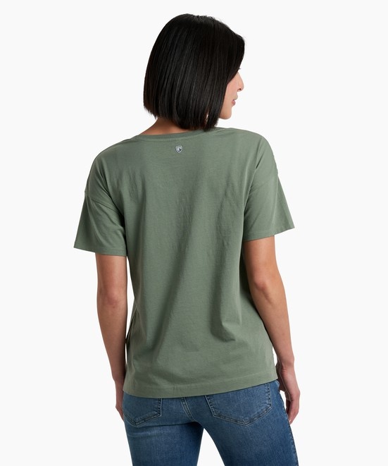 KUHL Postcard Graphic Tee Sage Back