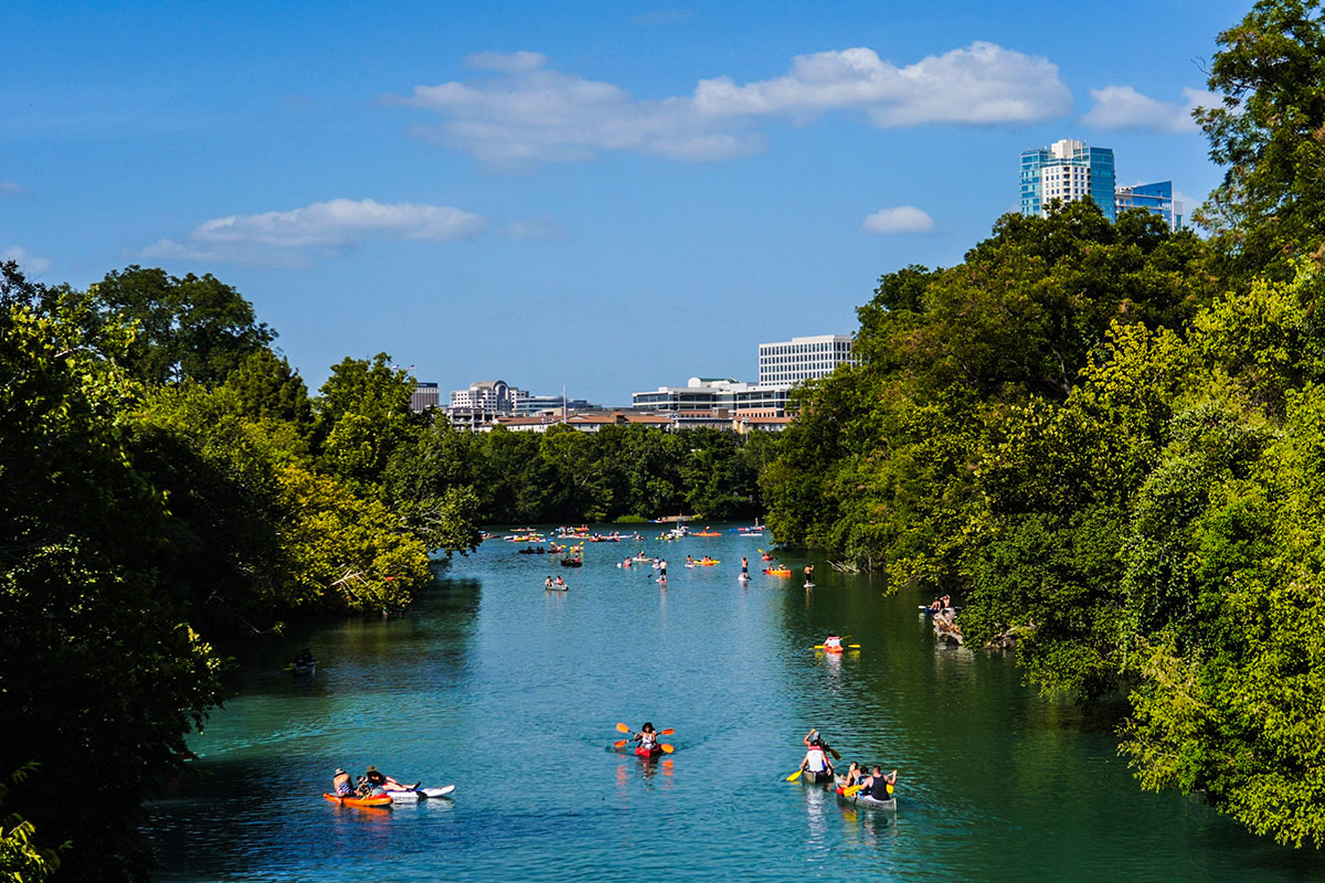 Paddleboarding in Austin 1