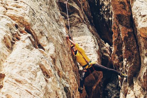 person climbing