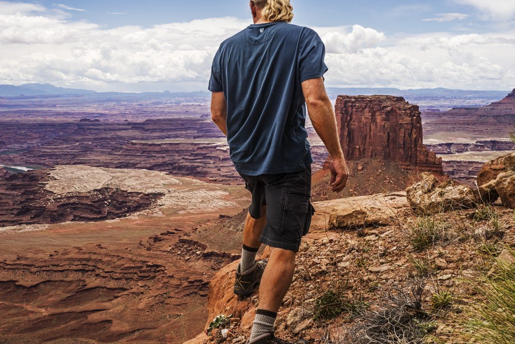 A photo of filmmaker and photographer Gary Orona while on location in wilderness.