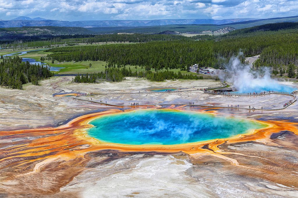 Rainbow-Colored Grand Prismatic Spring