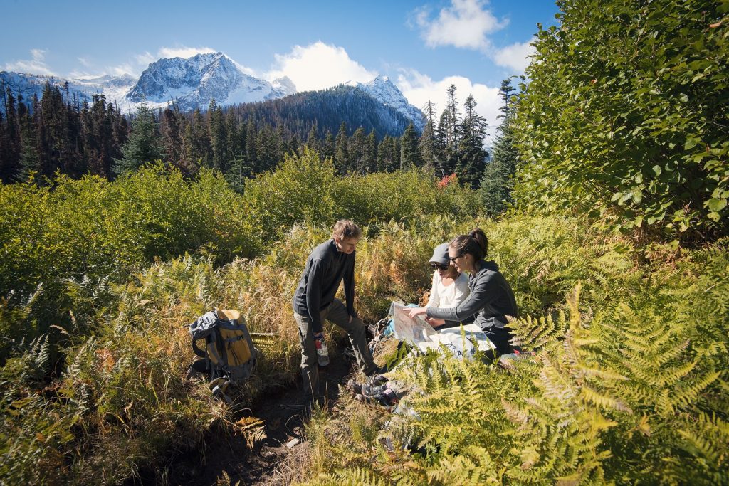 A group of hikers on the Hunt for Antler Sheds - KUHL Clothing Blog