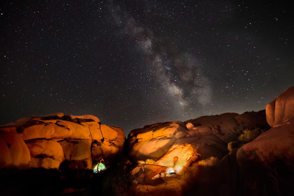 Milky Way Over Campsite 