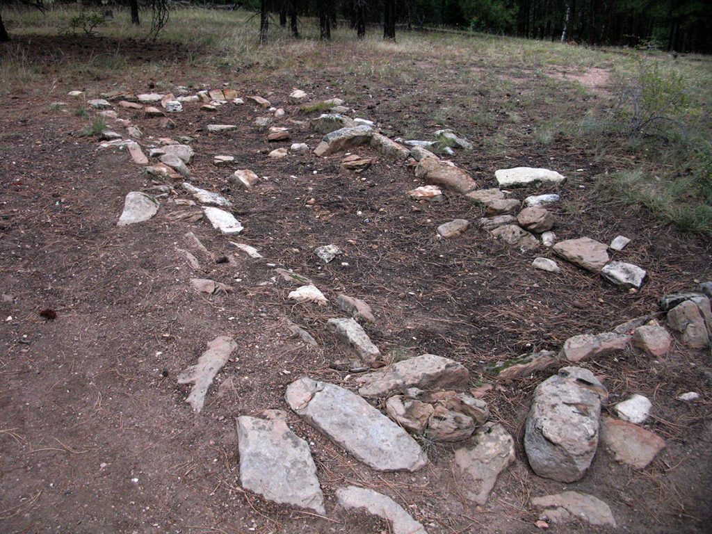 white stones on the ground