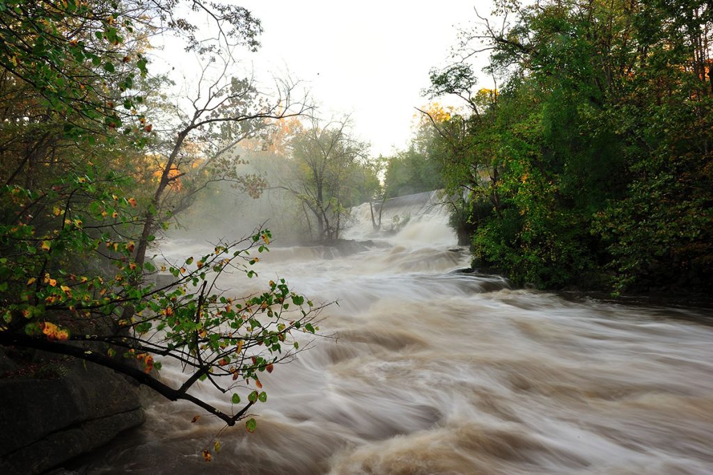 heavy flooding and runoff