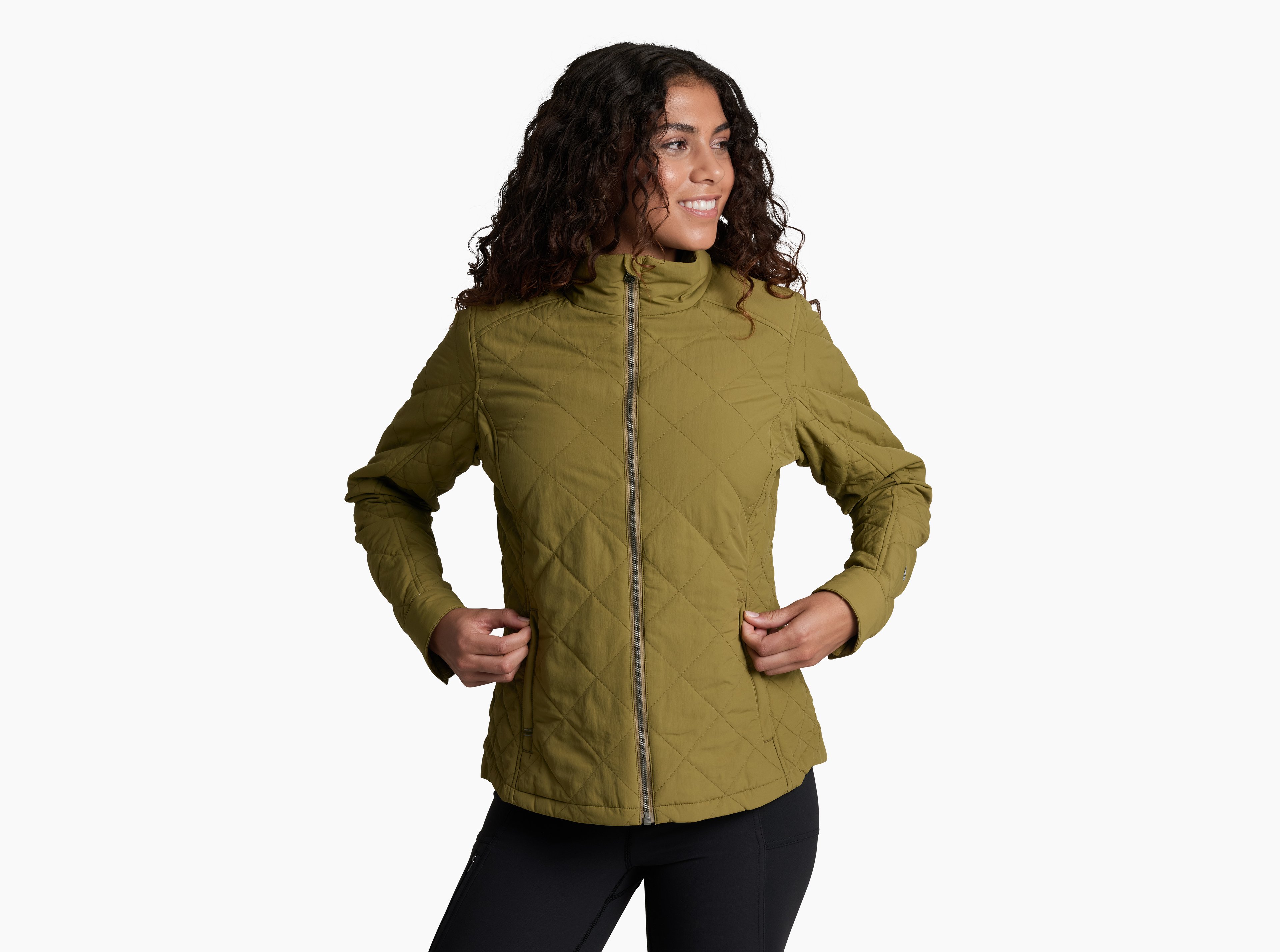 KUHL W's Stunnr Insulated Jacket LICHEN Front