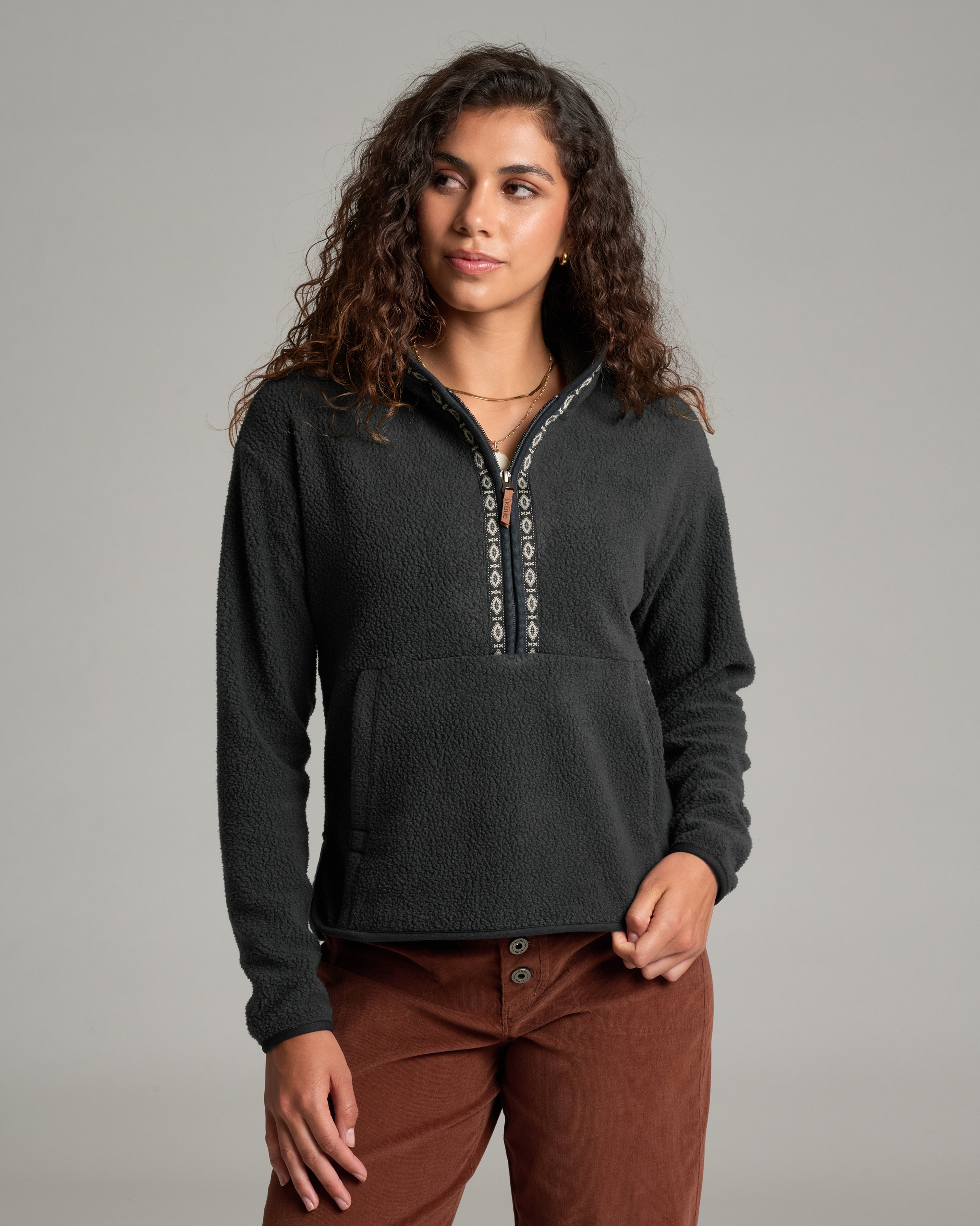 KUHL Hygge 1/2 Zip BLACK Front