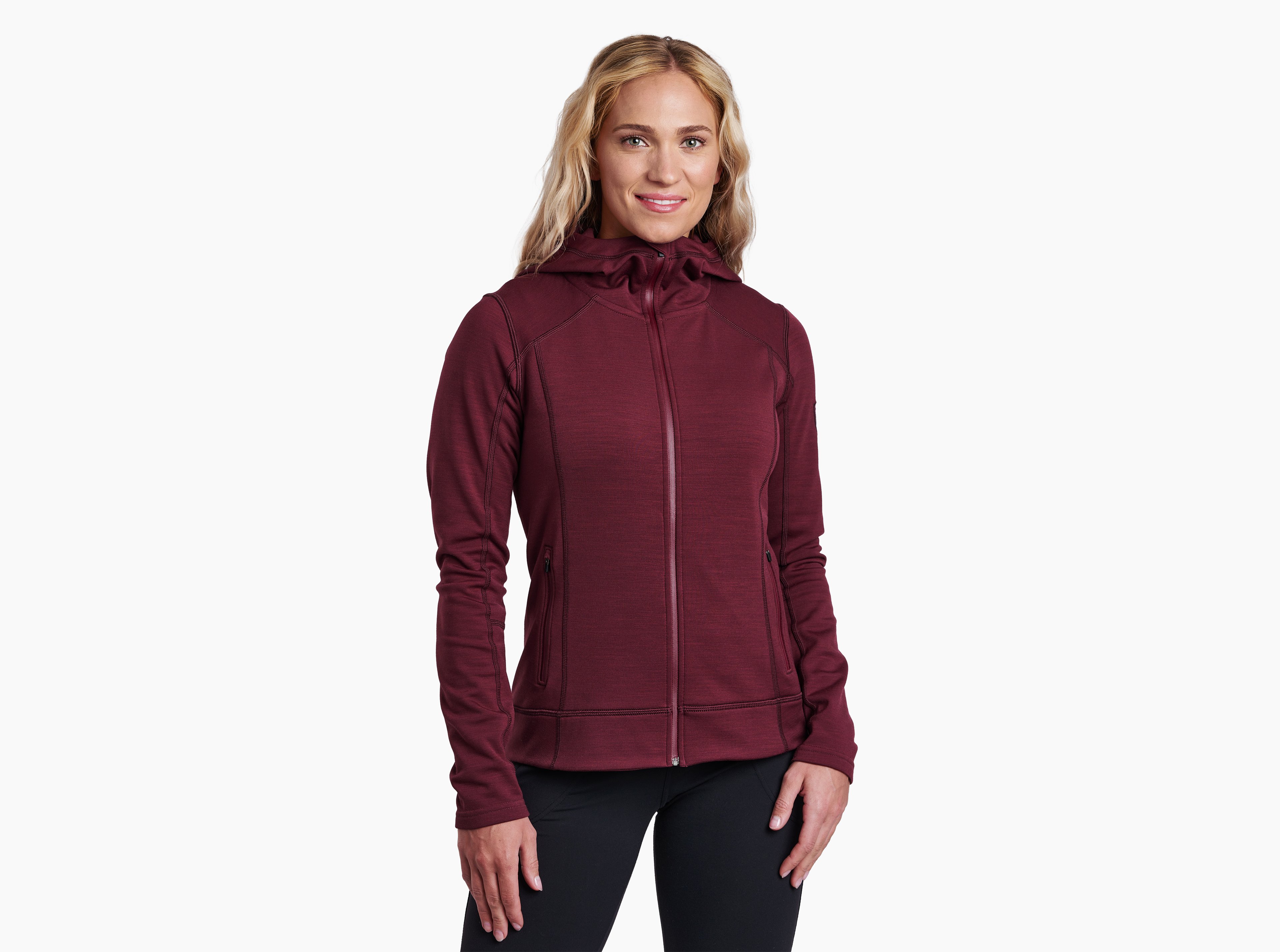KUHL W's Dynawool Skuba Hoody ZINFANDEL Front