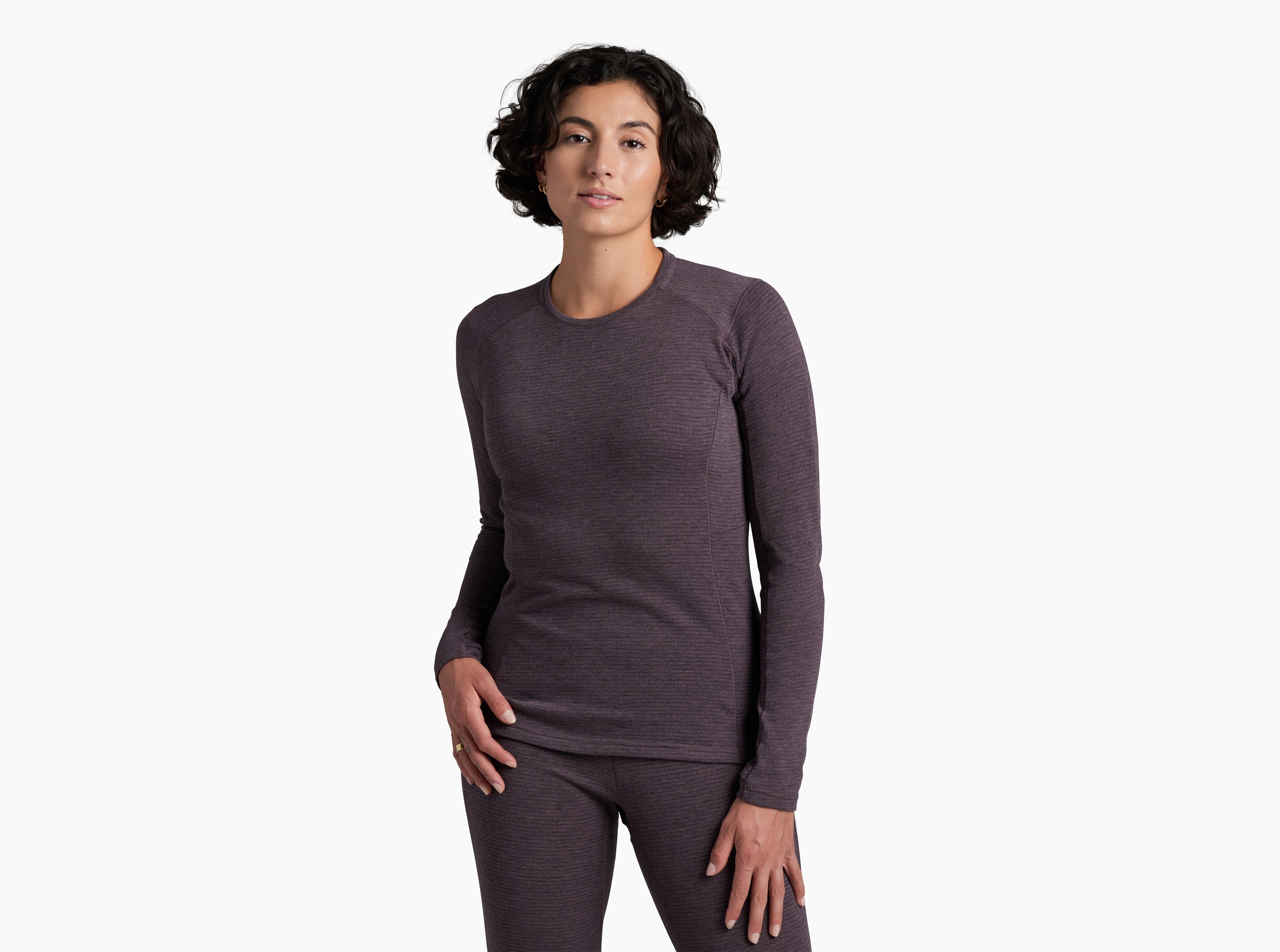 KUHL W's Reactiv Lite Grid Crew WINTER BERRY Front