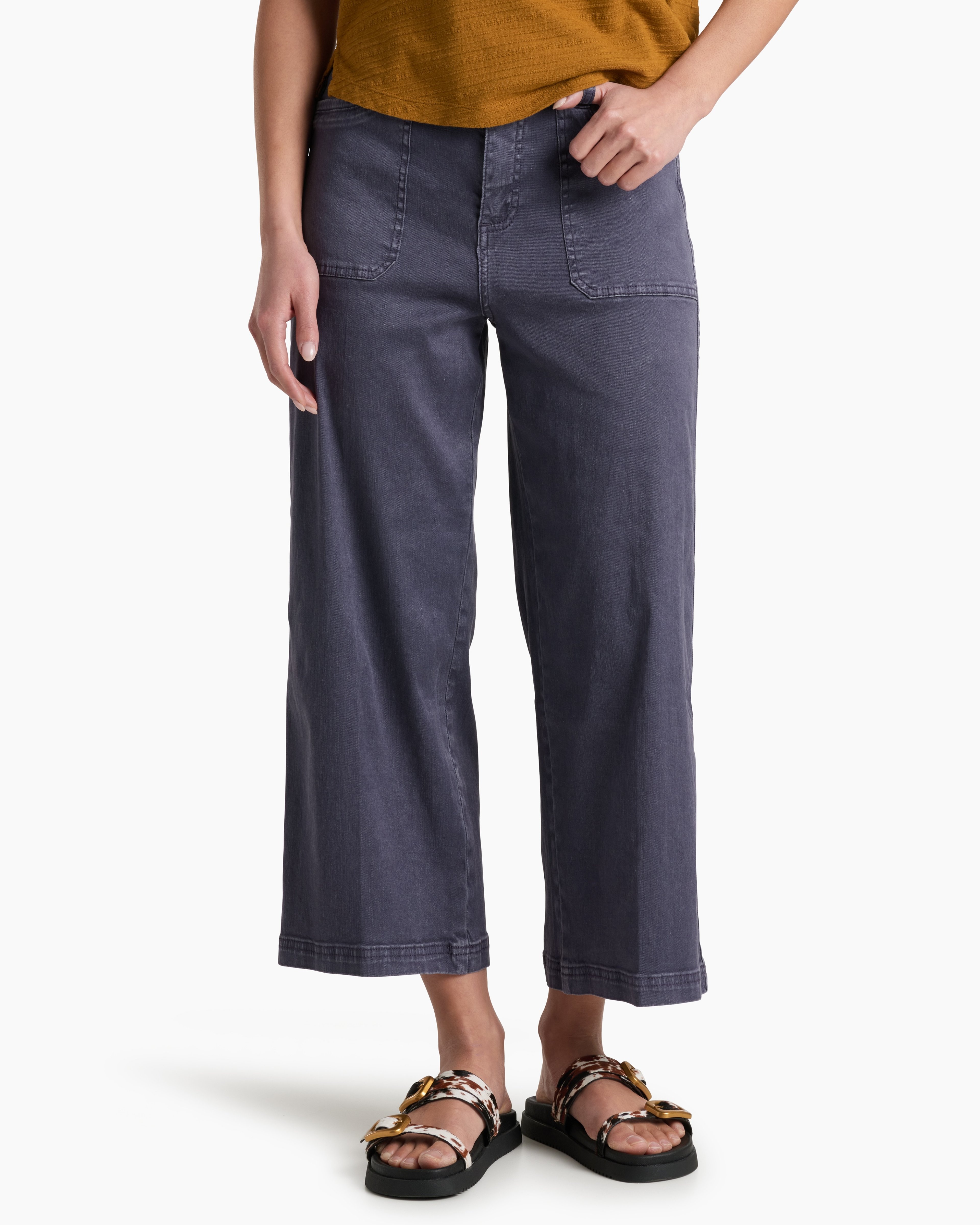 KUHL Seaboard Crop Wide Leg MYSTIC Front