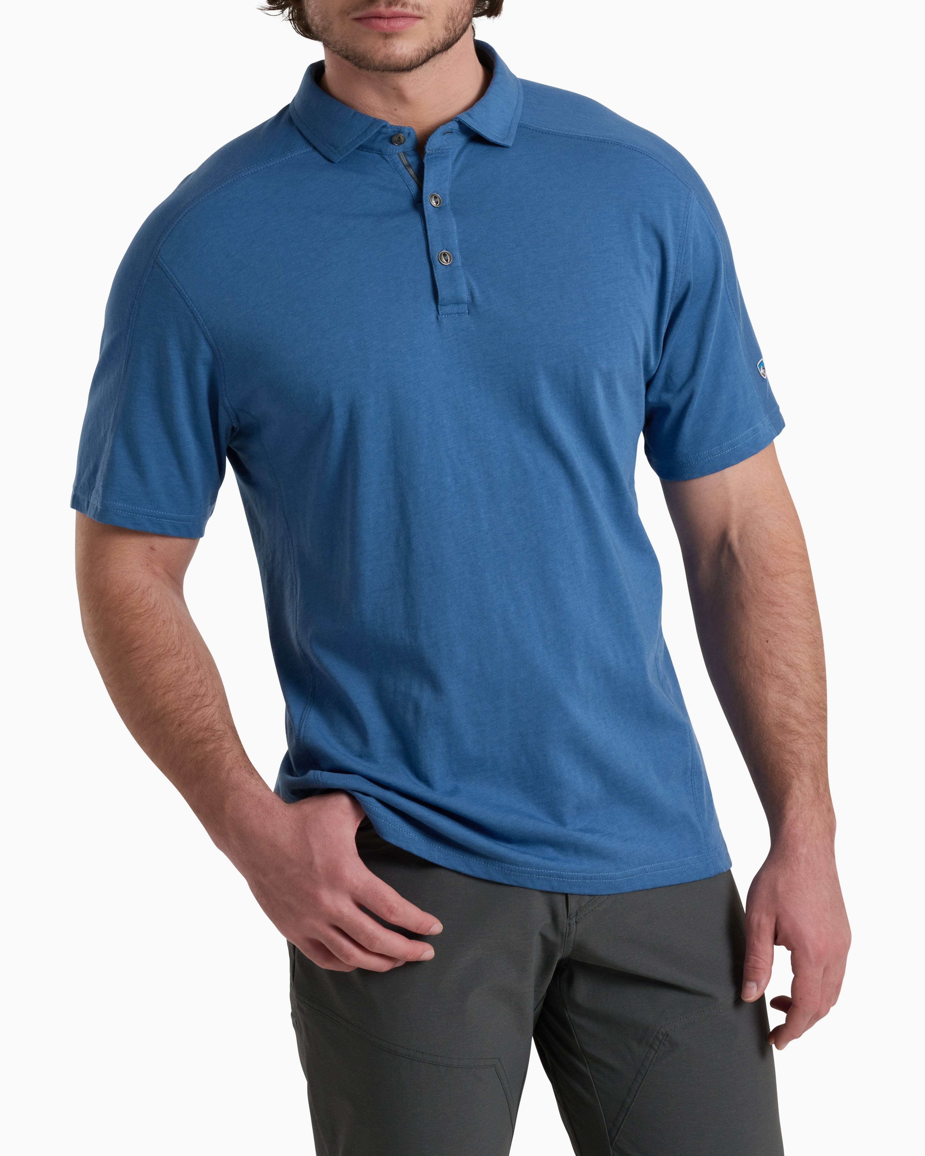 KUHL Brazen KUHLDRY Polo RIVER BLUE Front
