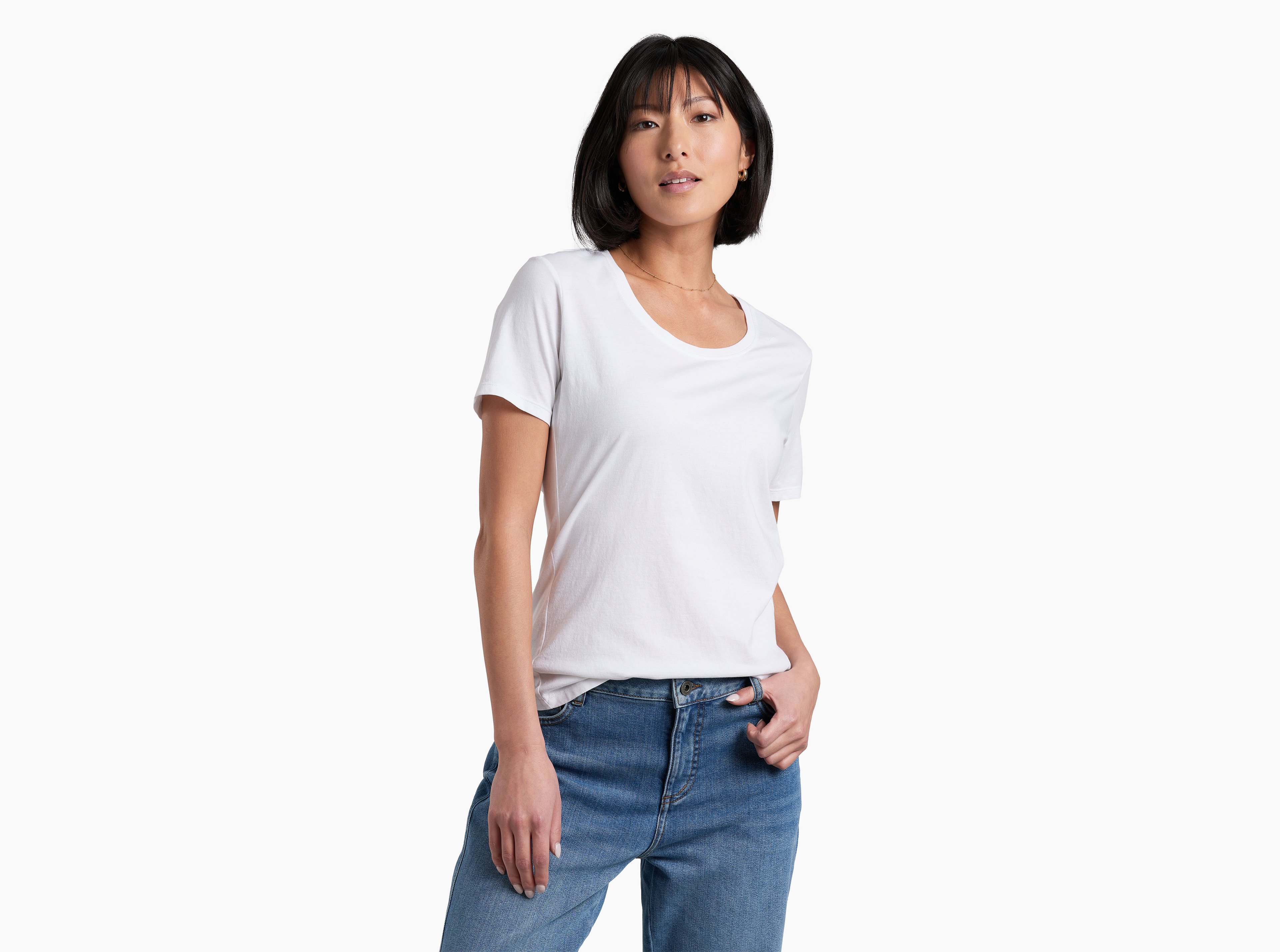 KUHL Arabella Scoop SS WHITE Front